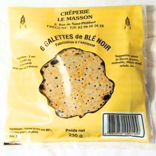 6 petites galettes de blé noir